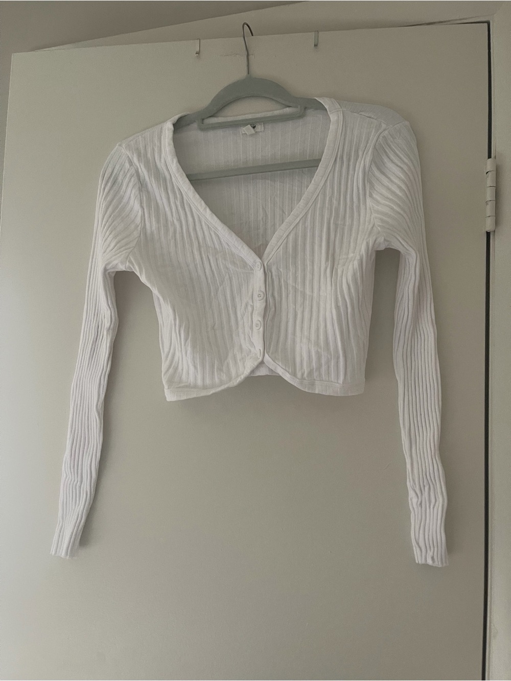 Aerie ribbed button long sleeve